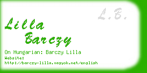 lilla barczy business card